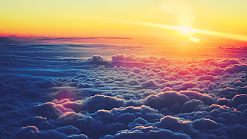 Sky Clouds View From Top, sky, clouds, nature HD wallpaper