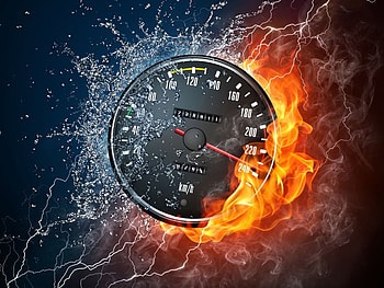 Auto, Water, Background, Fire HD wallpaper