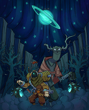 Outer Wilds, Cosmic exploration, Adventure awaits, Captivating gameplay HD phone wallpaper