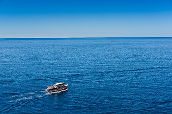 Nature, Water, Sea, Horizon, Ripples, Ripple, Ship HD wallpaper