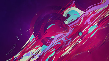 Geometric, glitch, waves, abstract HD wallpaper