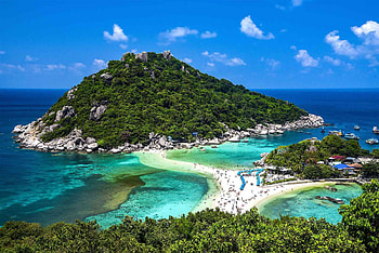 Koh Tao, Thailand, Koh Nang Yuan viewpoint HD wallpaper