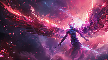 Angel Universe, angel, universe, AI Art HD wallpaper