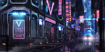 Cyberpunk Street, cyberpunk, artist, artwork, digital-art, city HD wallpaper