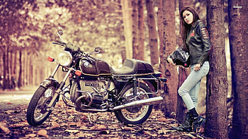 Biker chick , Popular backgrounds, Motorcycle fashion, Stylish rides HD wallpaper