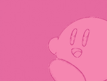 Checker Kirby, pink, checkers, kirby, nintendo HD wallpaper