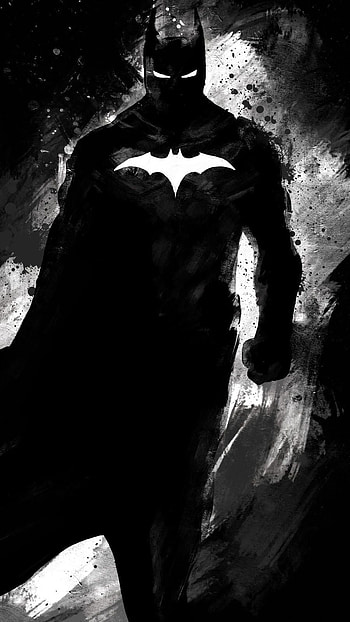 Batman Digital Art Black & White Mobile . Dc comics , Batman poster, Batman , Batman Cool HD phone wallpaper