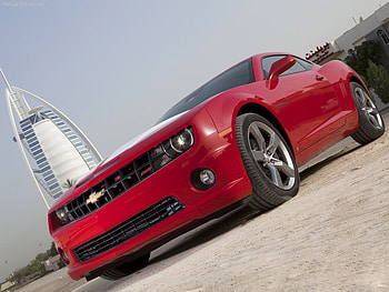 dubai chevrolet camaro ss, cars, red, dubai, camaro, chevy HD wallpaper