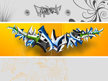 Grey TwinZ By SmoothSqu4d, grey twinz, flora art, 3d, graffiti HD wallpaper