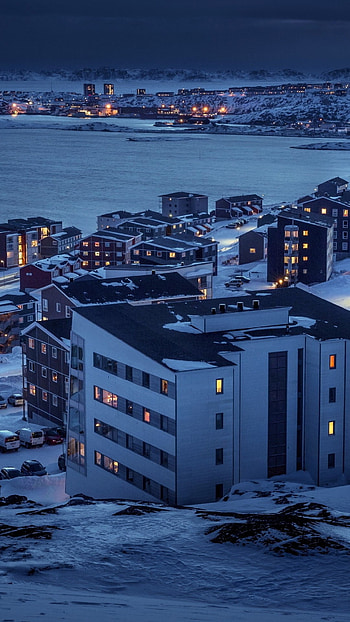 Greenland, Travels, Nuuk Arctic City, Building HD phone wallpaper
