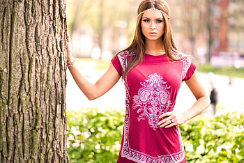 Lovely Girl, pink, model, lovely, woman HD wallpaper