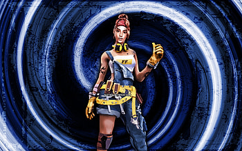 Shani, GFF, blue grunge background, Garena Fire, vortex, Garena Fire characters, Shani Skin, Fire Battlegrounds, Shani Fire HD wallpaper