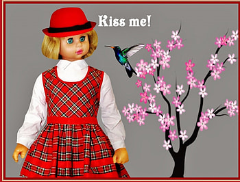 KISS ME, FLOWER, BEAUTIFUL, TREES, NICE, RED, LAKE, FLOWERS, GIRL, GRAPHY, LOVELY HD wallpaper