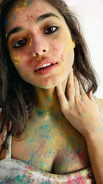 Kethika Sharma, happy holi HD phone wallpaper