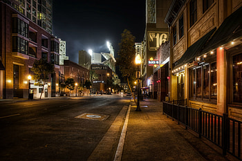 High Resolution City Street at Night Background 3 . HD wallpaper