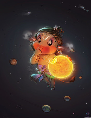 Bal Hanuman eating the Sun. Lord hanuman , Bal hanuman, Baby Hanuman HD phone wallpaper