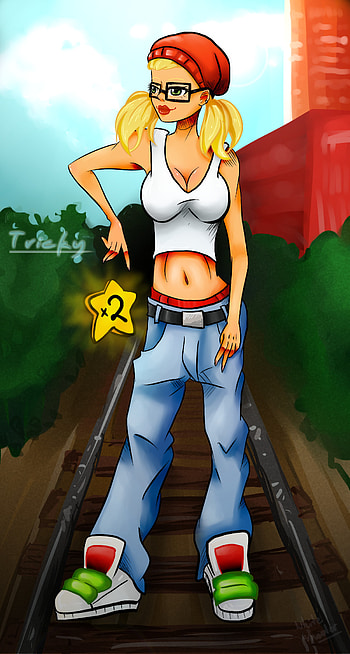 ... Tricky (from Subway Surf) by whiteshooter HD phone wallpaper