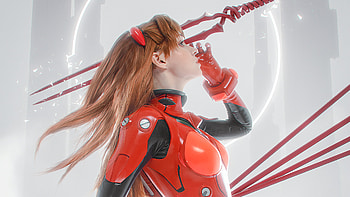 Asuka Langley Soryu Shirogane Sama Cosplay , neon-genesis-evangelion, asuka-langley-soryu, anime-girl, anime, artstation, cosplay HD wallpaper