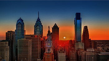 Philadelphia, Aramark building, Office Halloween decorations HD wallpaper