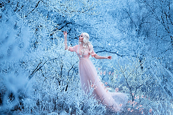 Frozen, winter, white, model, iarna, irina chernyshenko, girl, woman, ice HD wallpaper