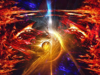 Yellow Blast, yellow centre, flames HD wallpaper