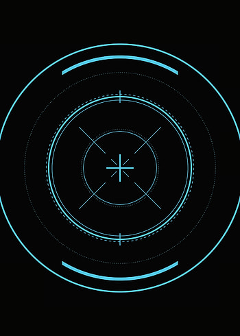 Dark, Circles, Markup, Lines, Lens, Centre, Center, Optical Sight HD phone wallpaper