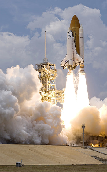 Rocket launch, Astronaut mission, Space shuttle liftoff, Spectacular blastoff HD phone wallpaper