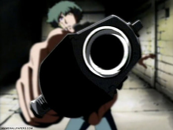 Cowboy Bepop, stare me down, barrel of a gun HD wallpaper