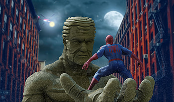 Spiderman vs Sandman, 3D printable object, Cults collection, STL file HD wallpaper