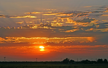 Sun, Landscape, Sunset, Sky HD wallpaper