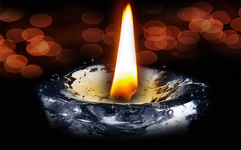 Light Of Hope, abstract, candle, light, hope, burning HD wallpaper