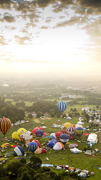 Albuquerque international balloon fiesta, Sky and clouds, Balloons in New Mexico, Festive event HD phone wallpaper
