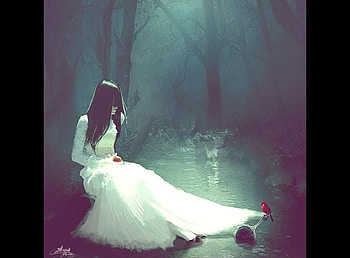 Snow White, girl, fairy tale, forest HD wallpaper