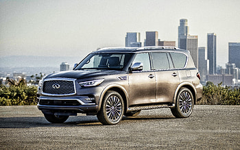 2022, Infiniti QX80, , front view, new gray QX80, SUV, new QX80, Japanese cars, Infiniti HD wallpaper