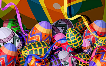 Happy Easter!, easter, vector, colorful, egg, pasti, card HD wallpaper