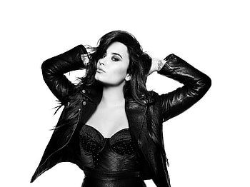 Demi Lovato Monochrome, demi-lovato, music, celebrities, girls, monochrome, black-and-white HD wallpaper