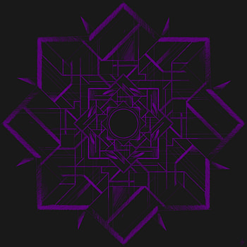 Abstract, Violet, Dark, Pattern, Symmetry, Purple, Mandala HD phone wallpaper