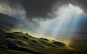 Nature landscape by National Geographic, Tranquil mountain forest, Mysterious fog, Escapist beauty HD wallpaper