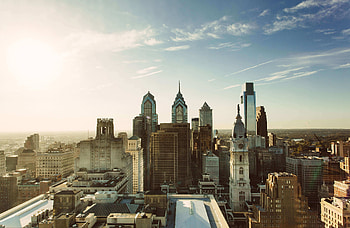 Philadelphia Skyline, Gracepoint Church, Philadelphia PA HD wallpaper