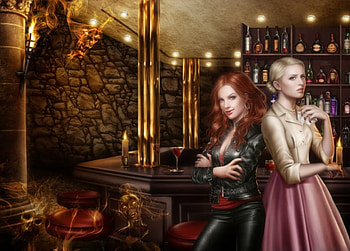 Prim And Proper, women, girls, room, art HD wallpaper