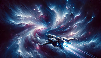 Hyperspace Journey - Galactic Spaceship Adventure, Cool, Sci Fi, spaceship, galaxy, space HD wallpaper