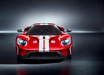 Red Ford GT, supercar HD wallpaper