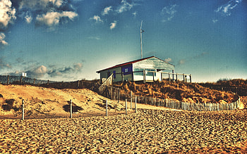 Nature, Beach, Sand, Building, Shore, Bank HD wallpaper