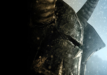 Chaos Rising, artwork, horns, fantasy, armour, helmet, character HD wallpaper