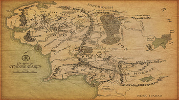 Middle Earth Map - The Lord Of The Rings, The Lord Of The Rings, Middle Earth, map HD wallpaper