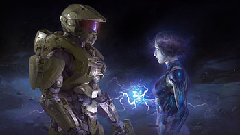 Master Chief Cortana Halo Infinite HD wallpaper