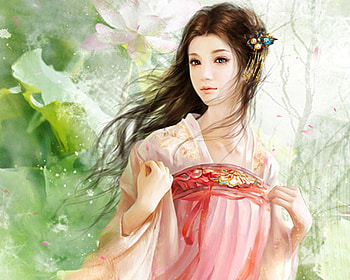 ♡ Maiden ♡, cute, oriental, long hair, dress, beauty, nice, fantasy girl, maiden, female, sexy, sweet, gorgeous, hot, chinese, girl, beautiful, anime girl, anime, pretty, gown, lovely HD wallpaper