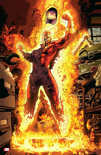Comics, Human Torch HD phone wallpaper