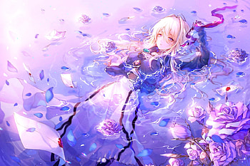 Violet-Evergarden, Evergarden, Violet, girl, Anime HD wallpaper