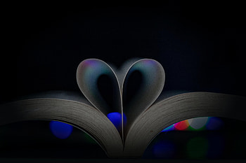 Love, Dark, Heart, Book, Page, Pages HD wallpaper